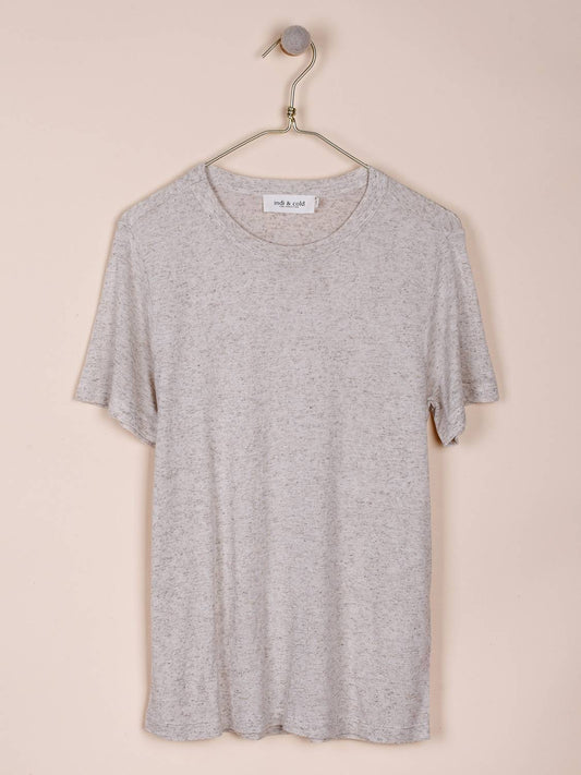 T-SHIRT EN LIN MÉLANGÉ