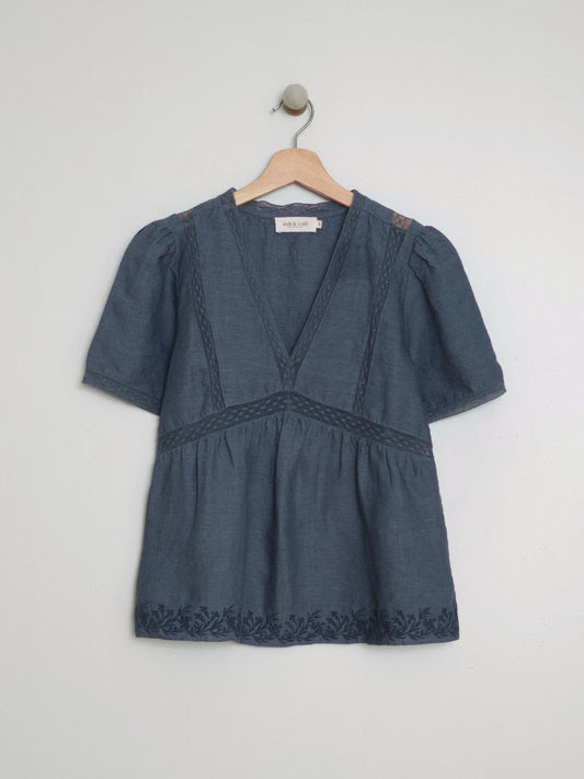 BLUSA PUNTILLA INSERTADA