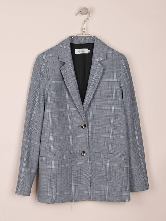 BLAZER CUADROS LINO