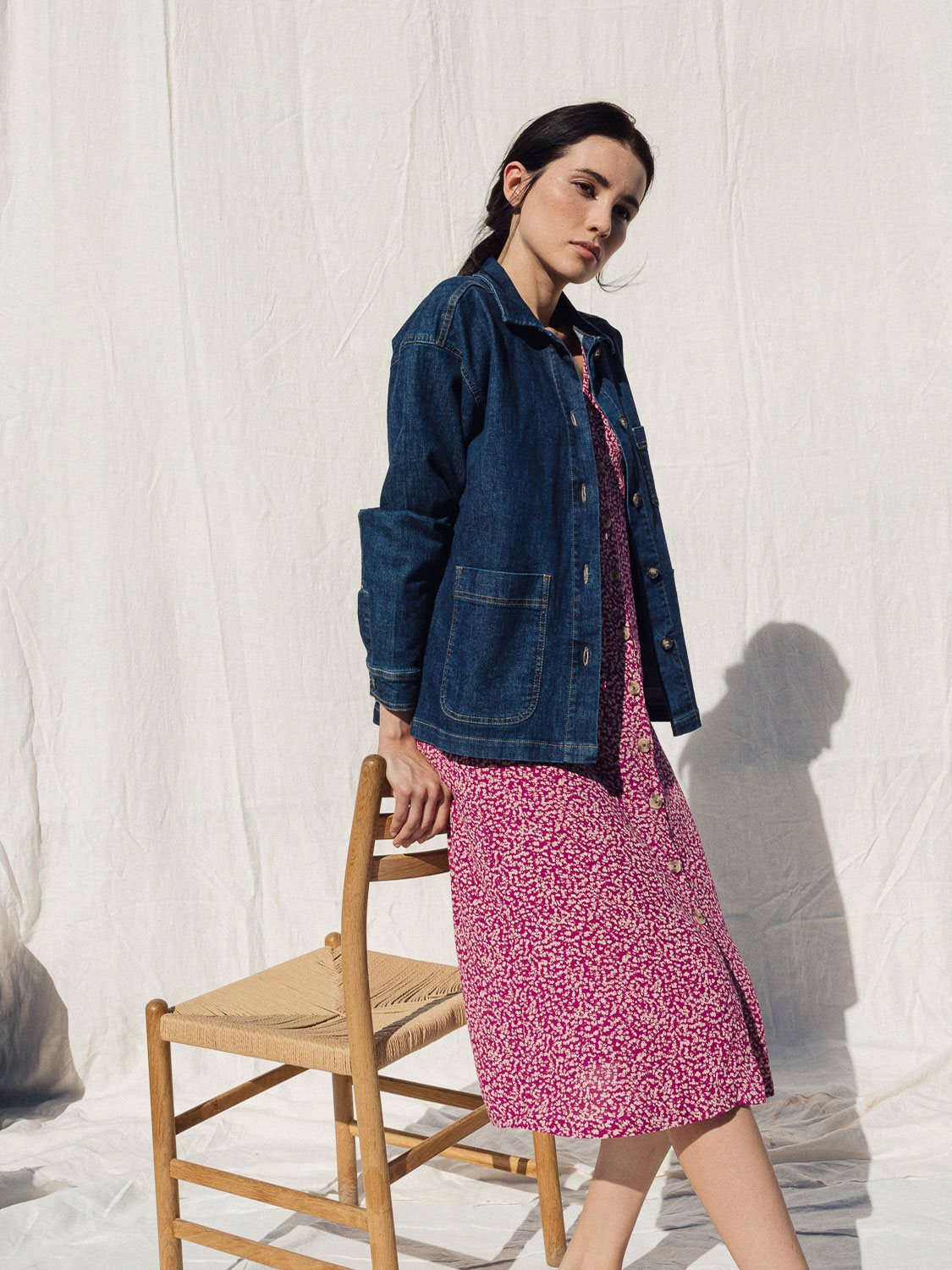 CHAQUETA DENIM BOLSILLOS