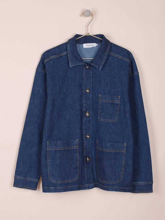 CHAQUETA DENIM BOLSILLOS