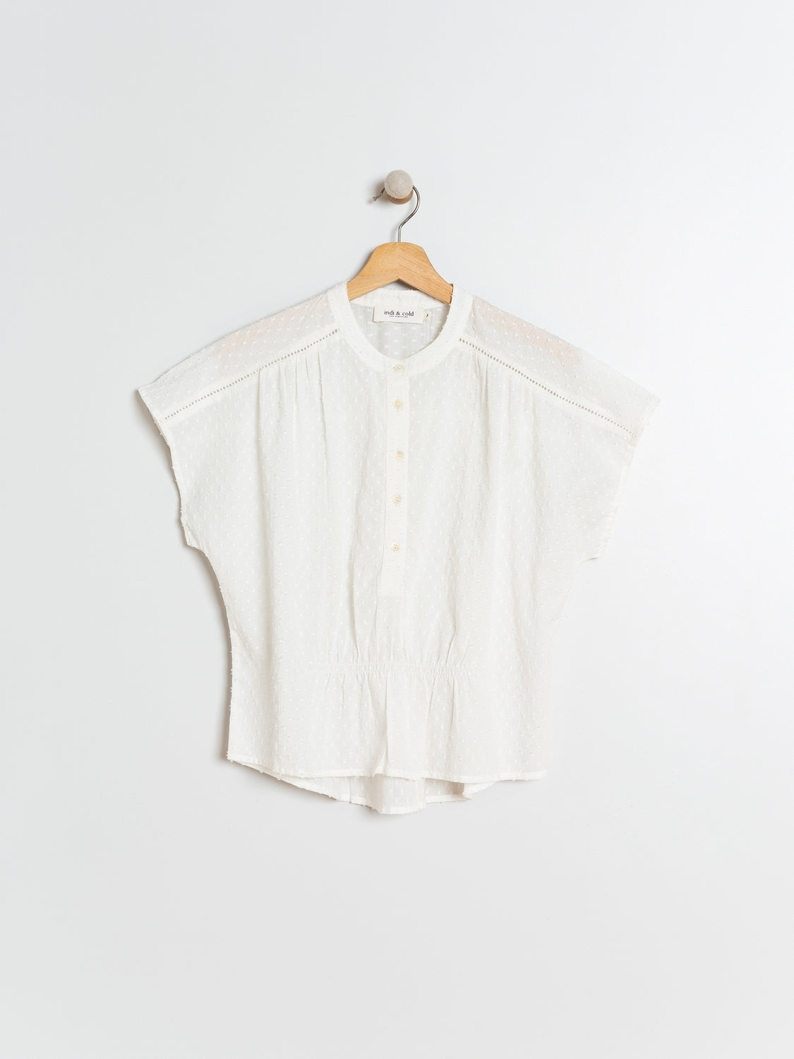 BLOUSE EN COTON ÉPONGE