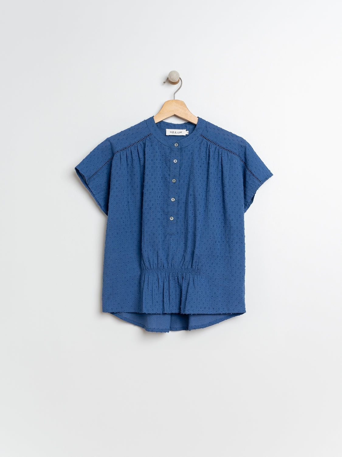 BLOUSE EN COTON ÉPONGE