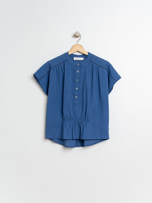 BLOUSE EN COTON ÉPONGE