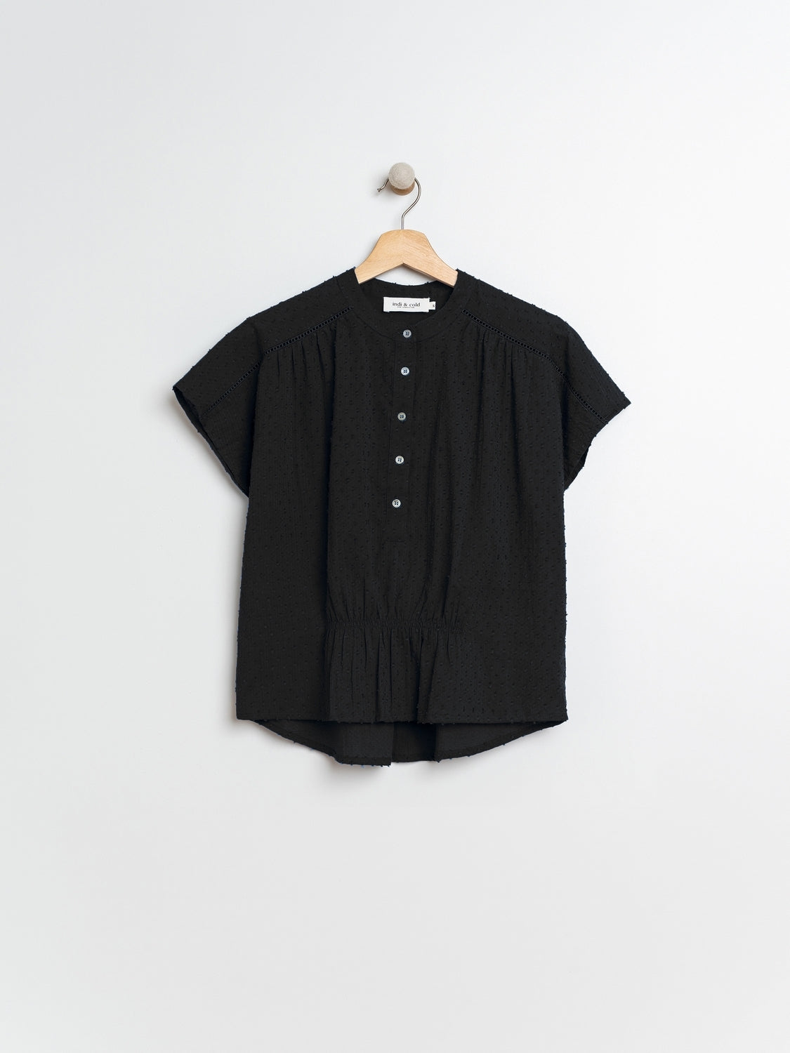 BLOUSE EN COTON ÉPONGE
