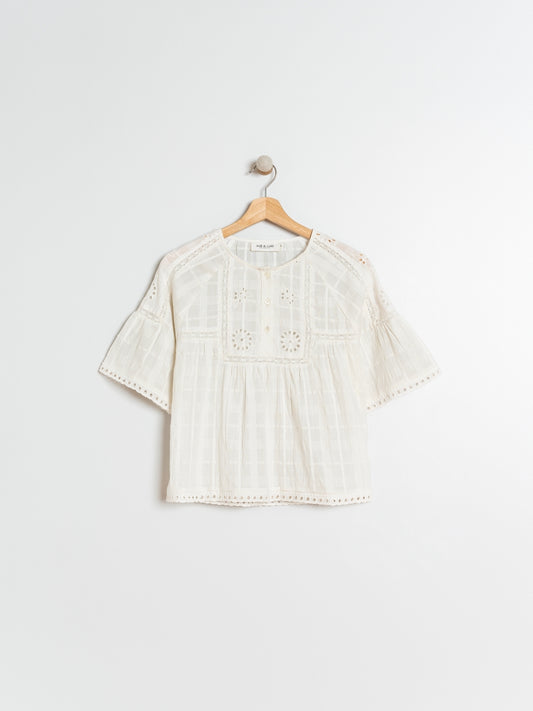 BLUSA  CON CALADOS