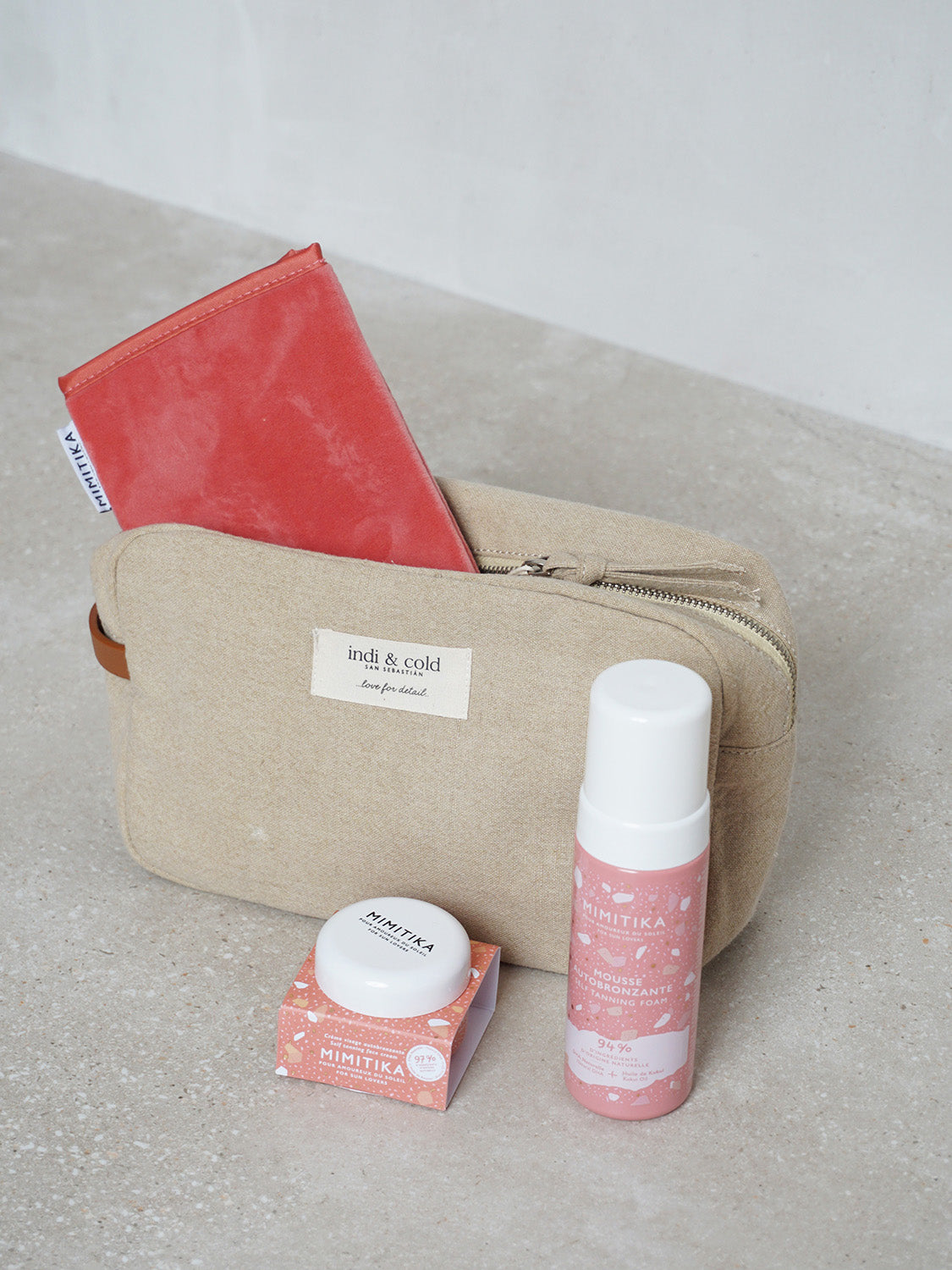 INDI &amp; COLD X MIMITIKA MAKEUP BAG