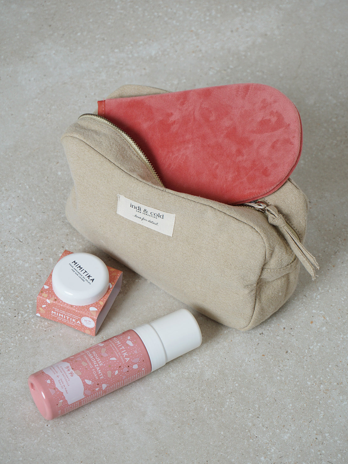 INDI &amp; COLD X MIMITIKA MAKEUP BAG