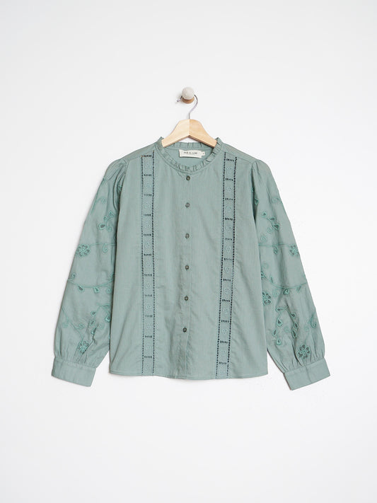 CAMISA ROMÁNTICA PUNTILLAS