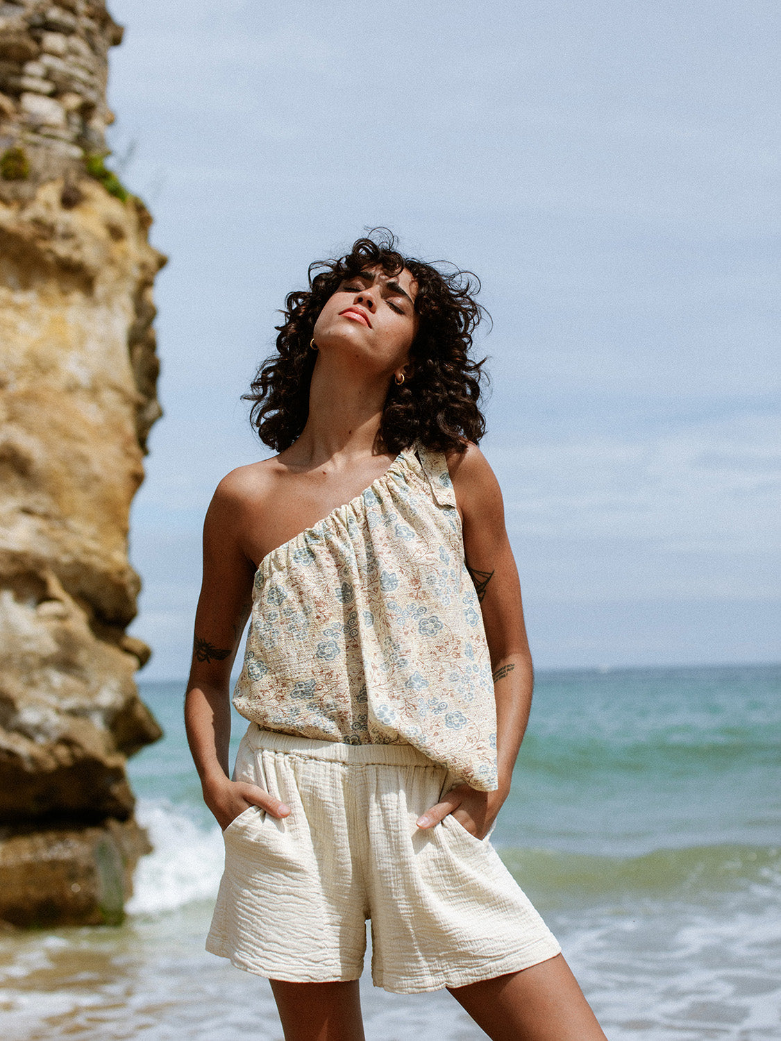 TOP VINTAGE ASYMMETRIC PRINT