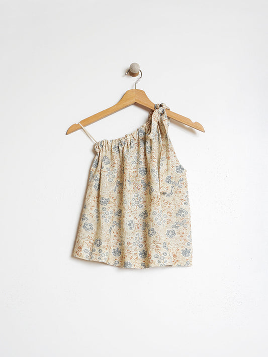 TOP VINTAGE ASYMMETRIC PRINT