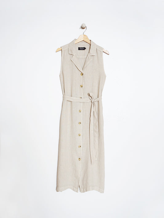 VESTIDO CAMISERO LINO