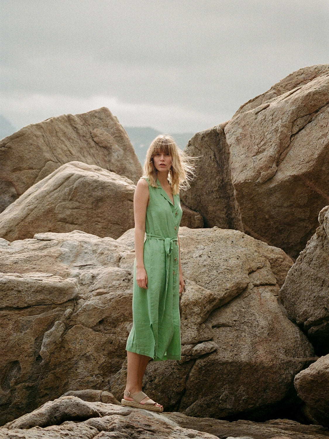 VESTIDO CAMISERO LINO
