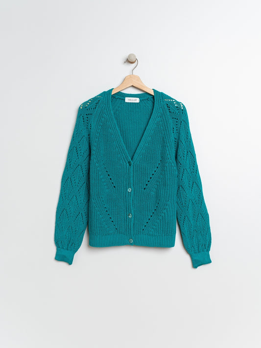 CHAQUETA CON CALADOS