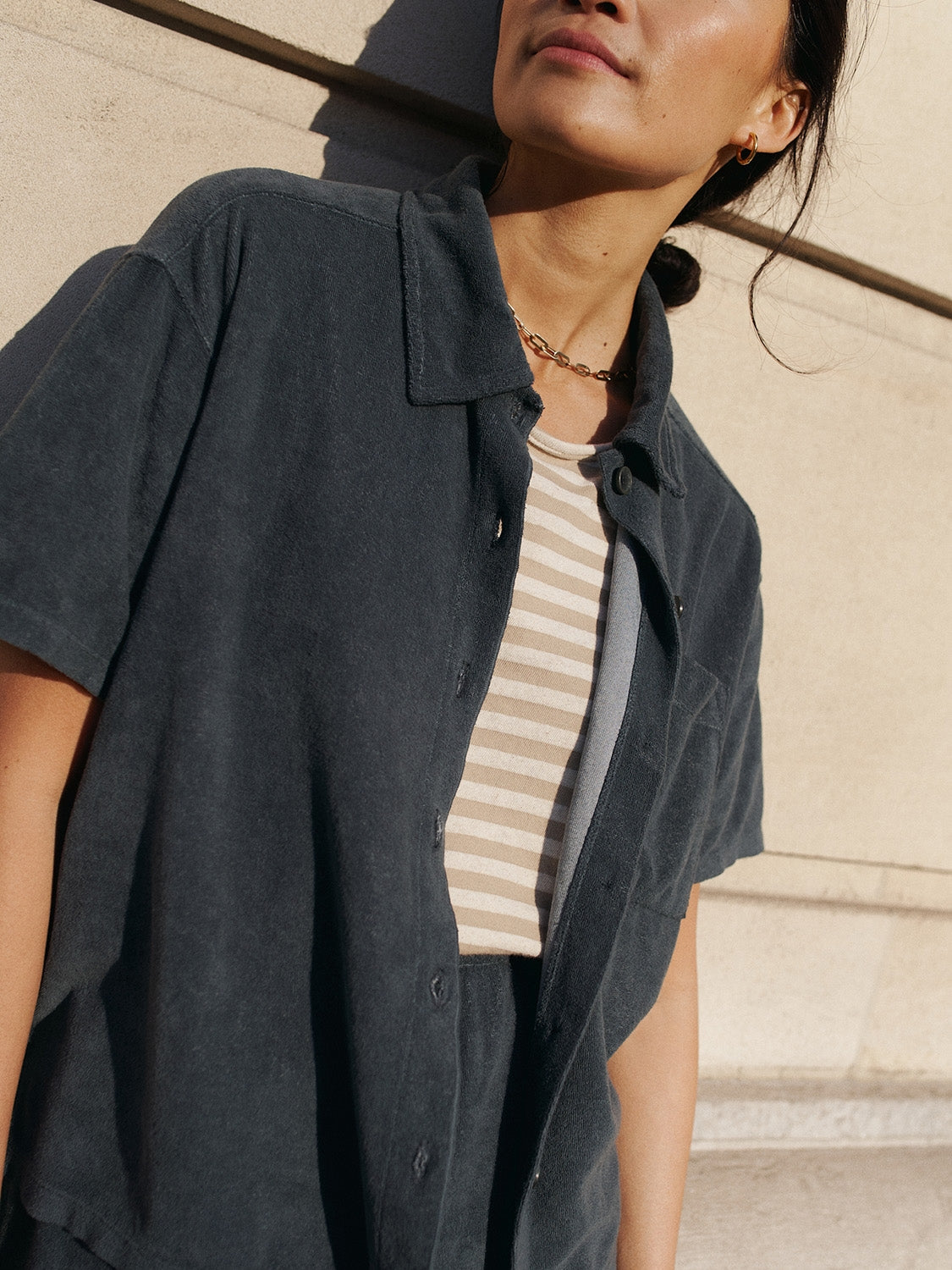 CHEMISE TEXTURE ÉPONGE