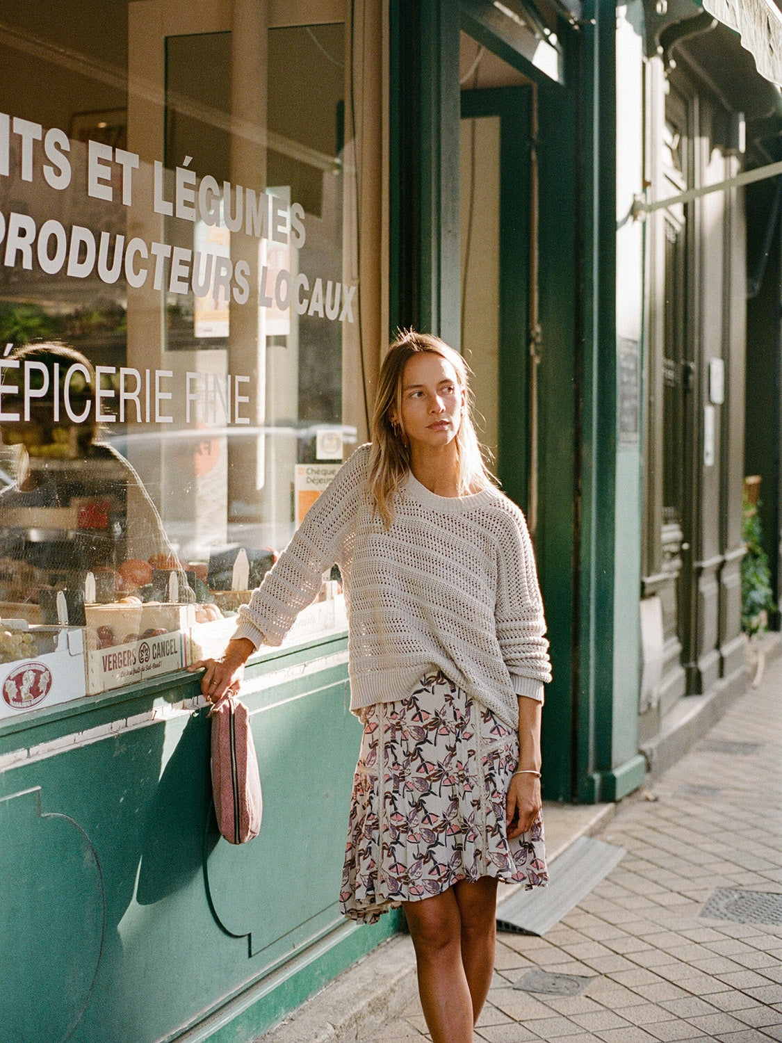 FALDA EN GEORGETTE