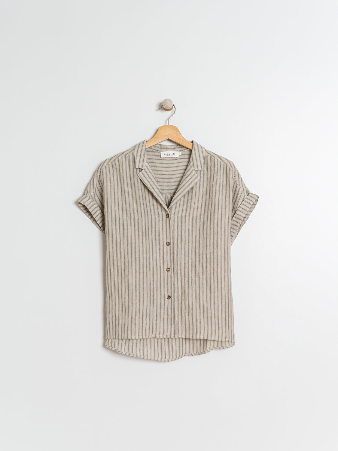 CHEMISE EN LIN RAYÉE
