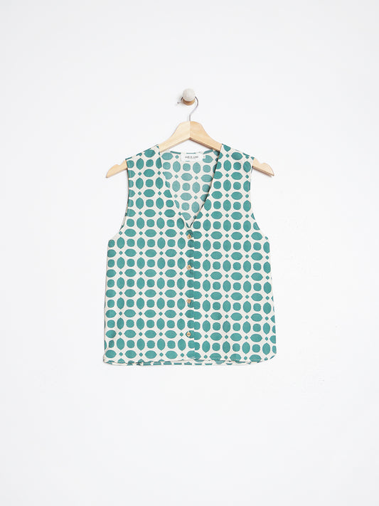 TOP GEOMETRIC ALGODÓN