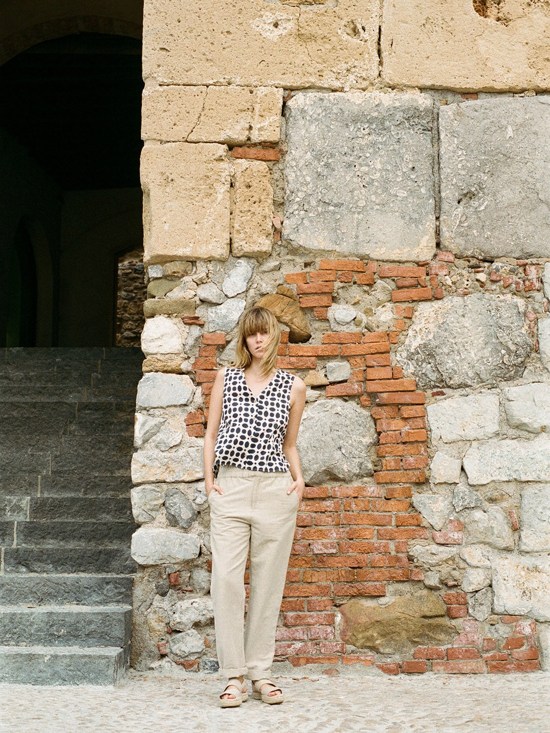 TOP GEOMETRIC ALGODÓN
