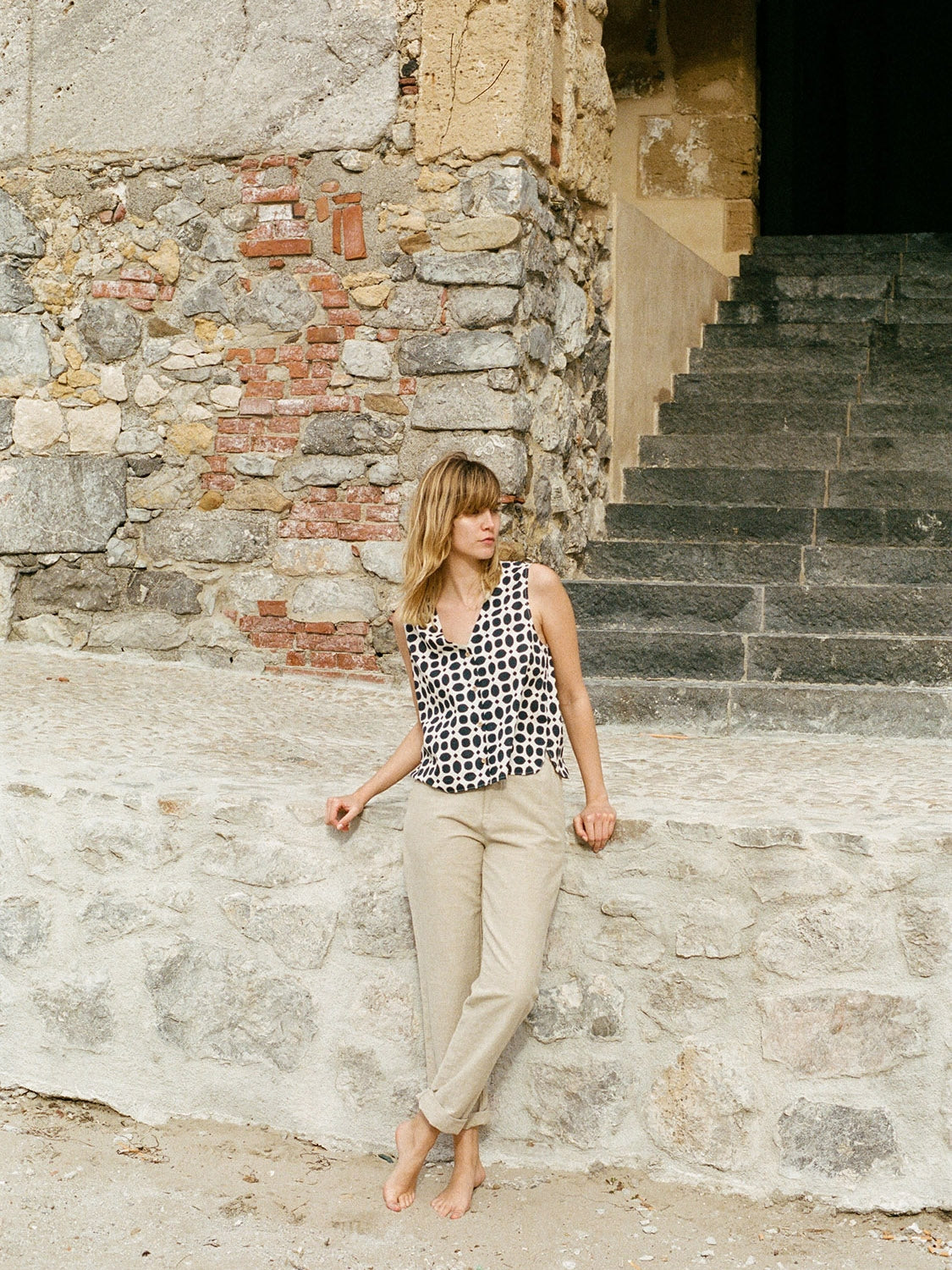 TOP GEOMETRIC ALGODÓN
