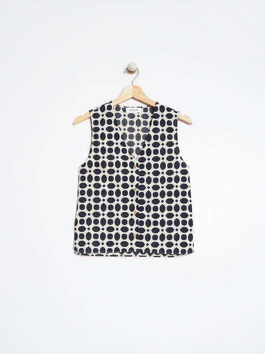 TOP GEOMETRIC ALGODÓN