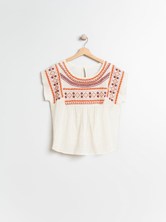 CAMISA ÉTNICA CORTA