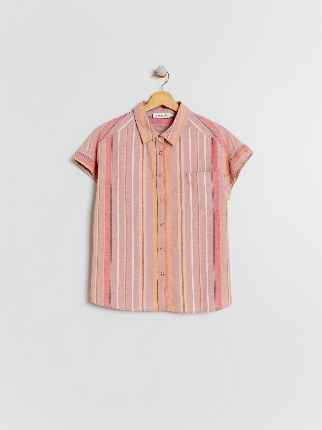 CHEMISE À RAYURES DE COULEUR