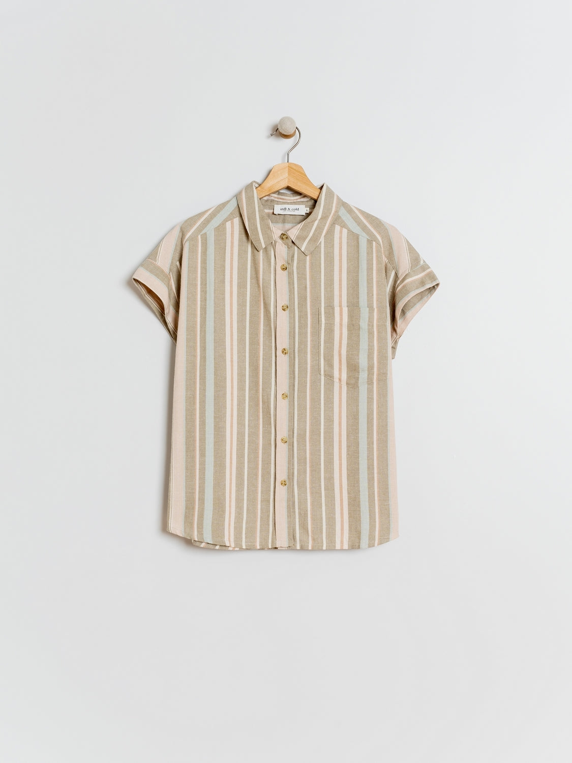 CHEMISE À RAYURES DE COULEUR