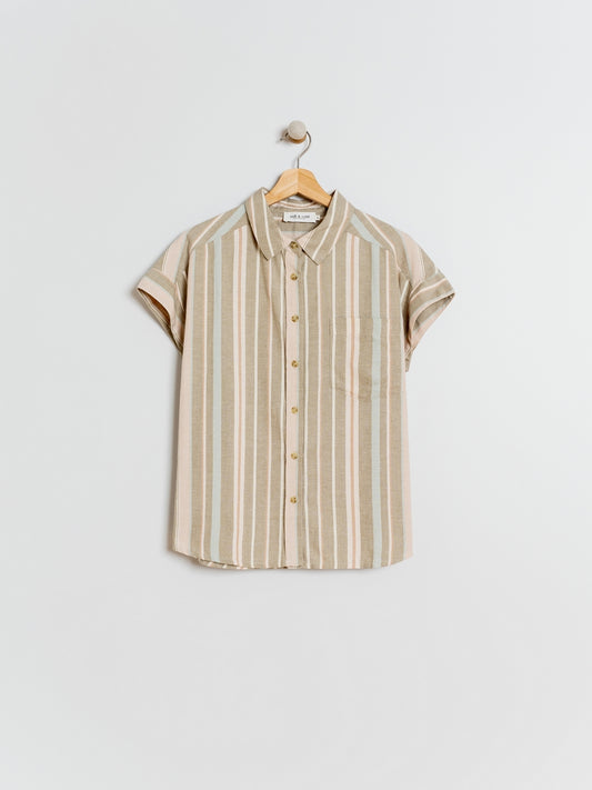CHEMISE À RAYURES DE COULEUR