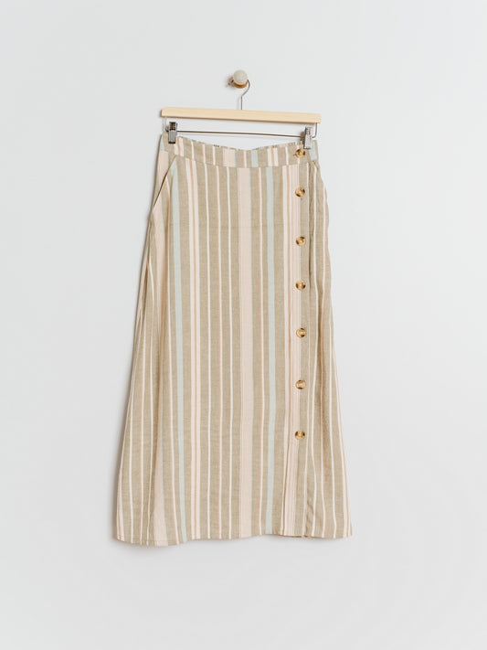 FALDA MIDI RAYAS