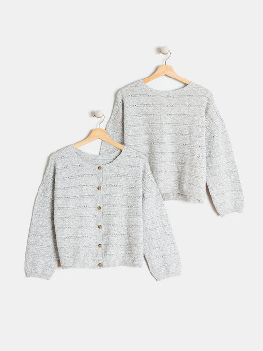 CHAQUETA EN MELANGE