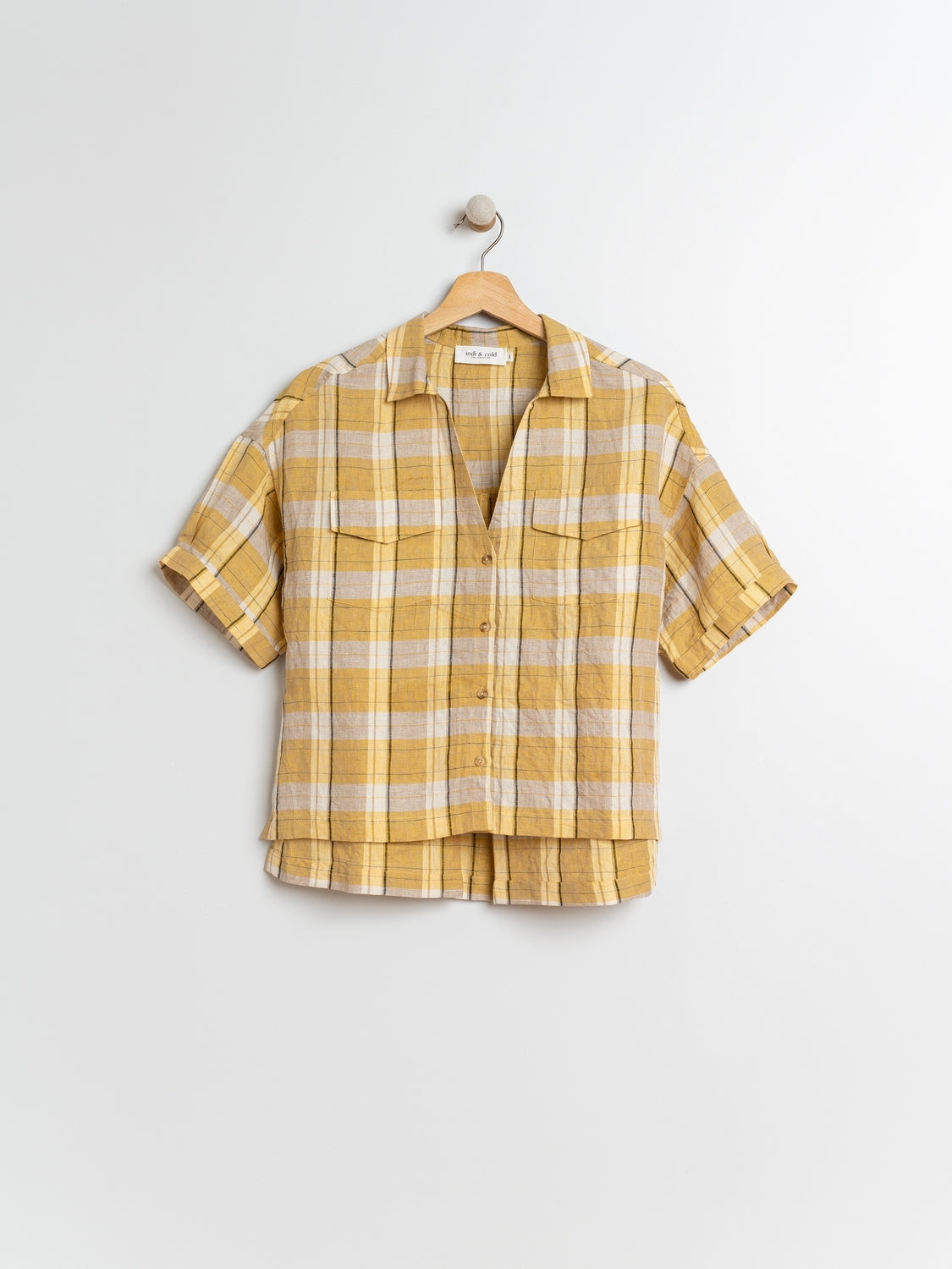 CAMISA LINO CUADROS