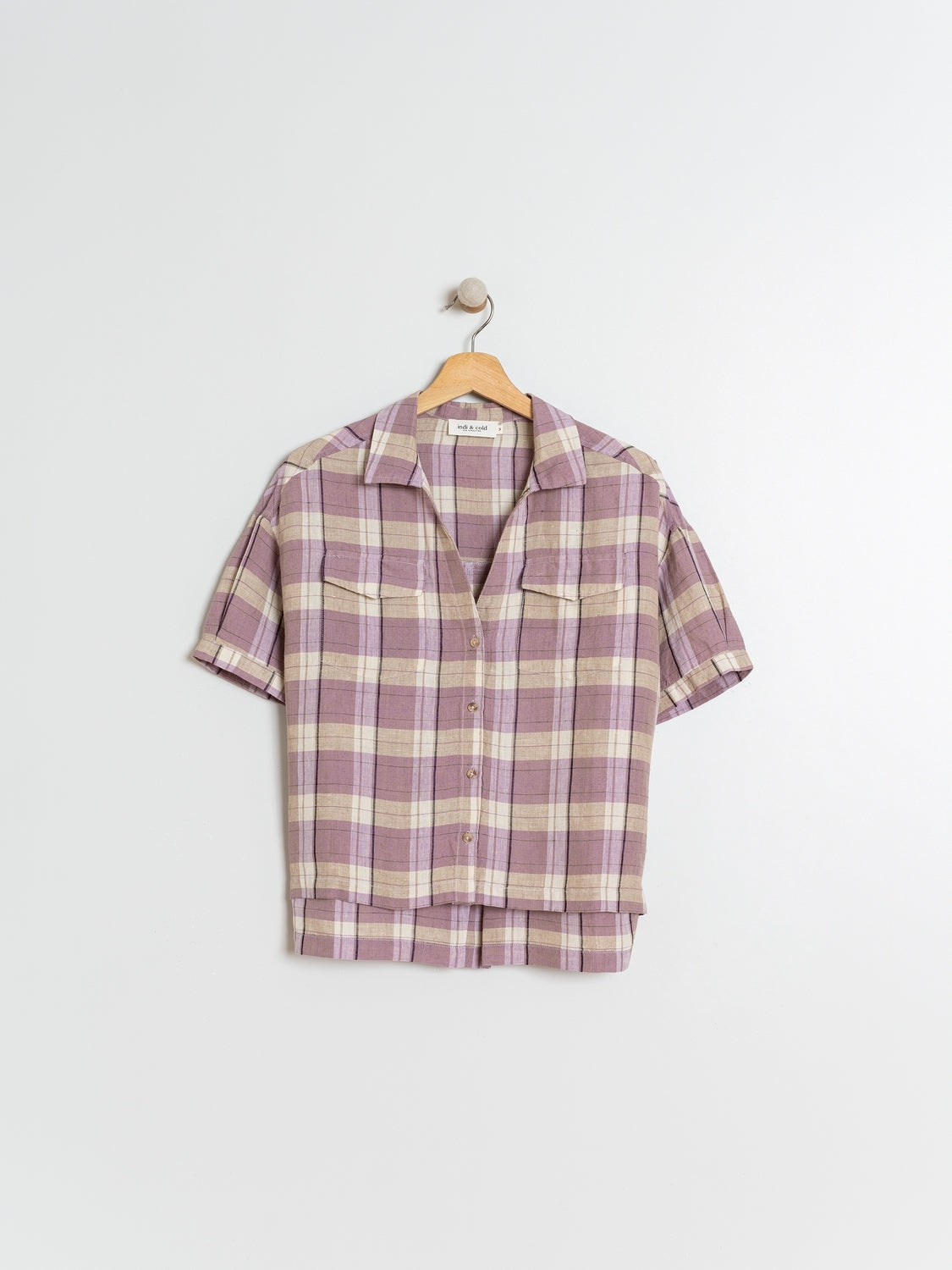 CAMISA LINO CUADROS