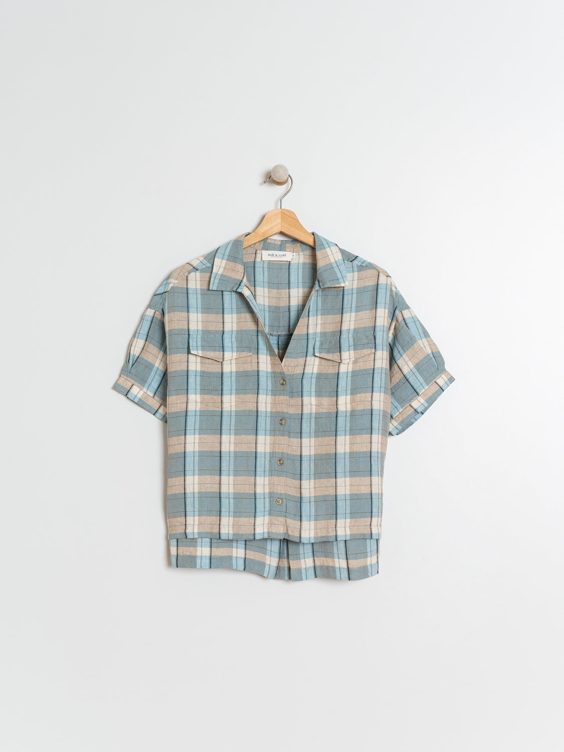 CAMISA LINO CUADROS