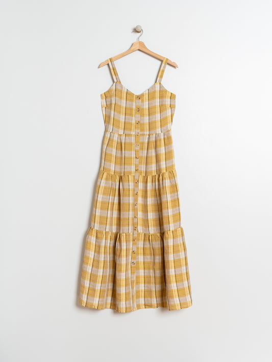 VESTIDO MIDI CUADROS