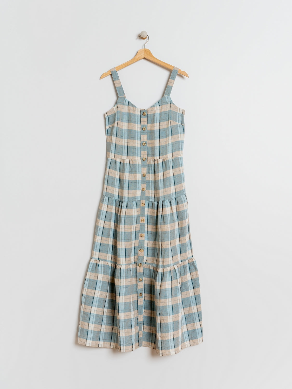 VESTIDO MIDI CUADROS