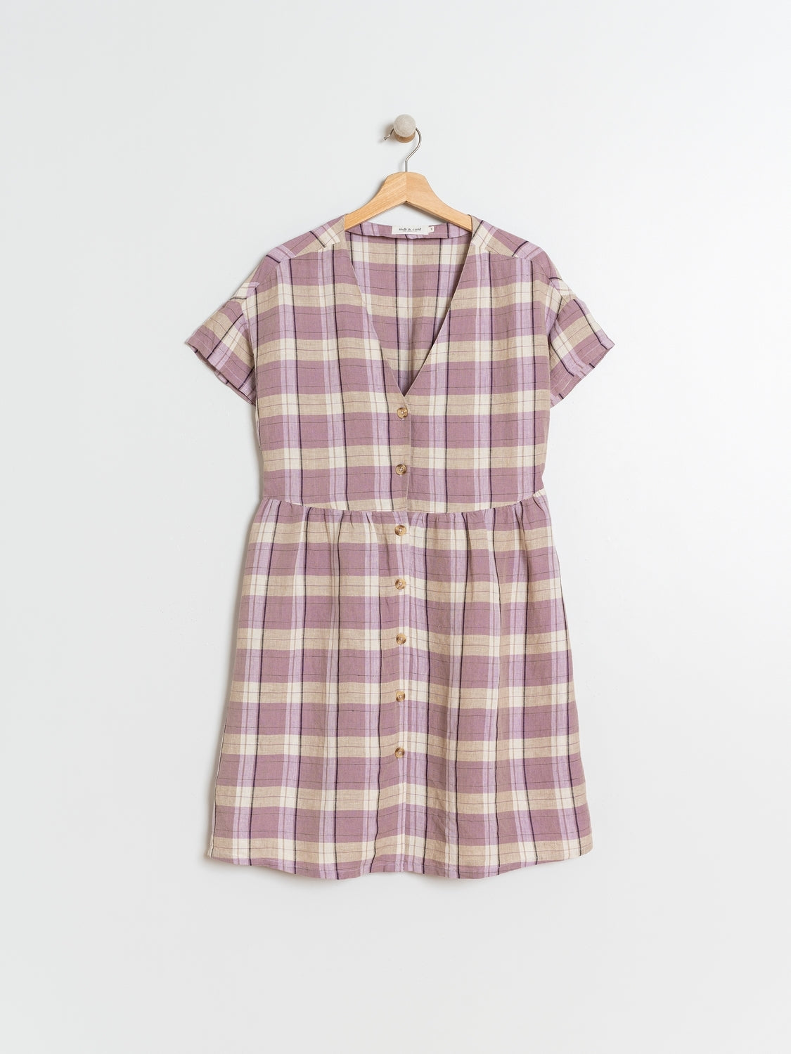 VESTIDO CORTO CUADRO