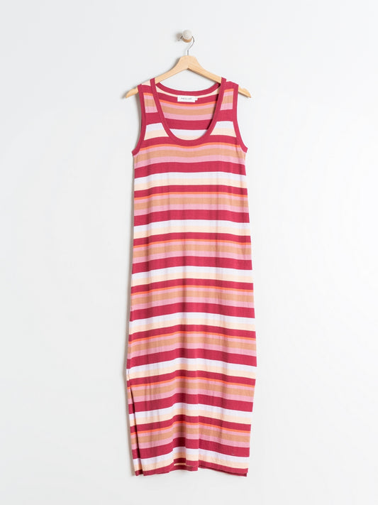 VESTIDO MIDI RAYAS