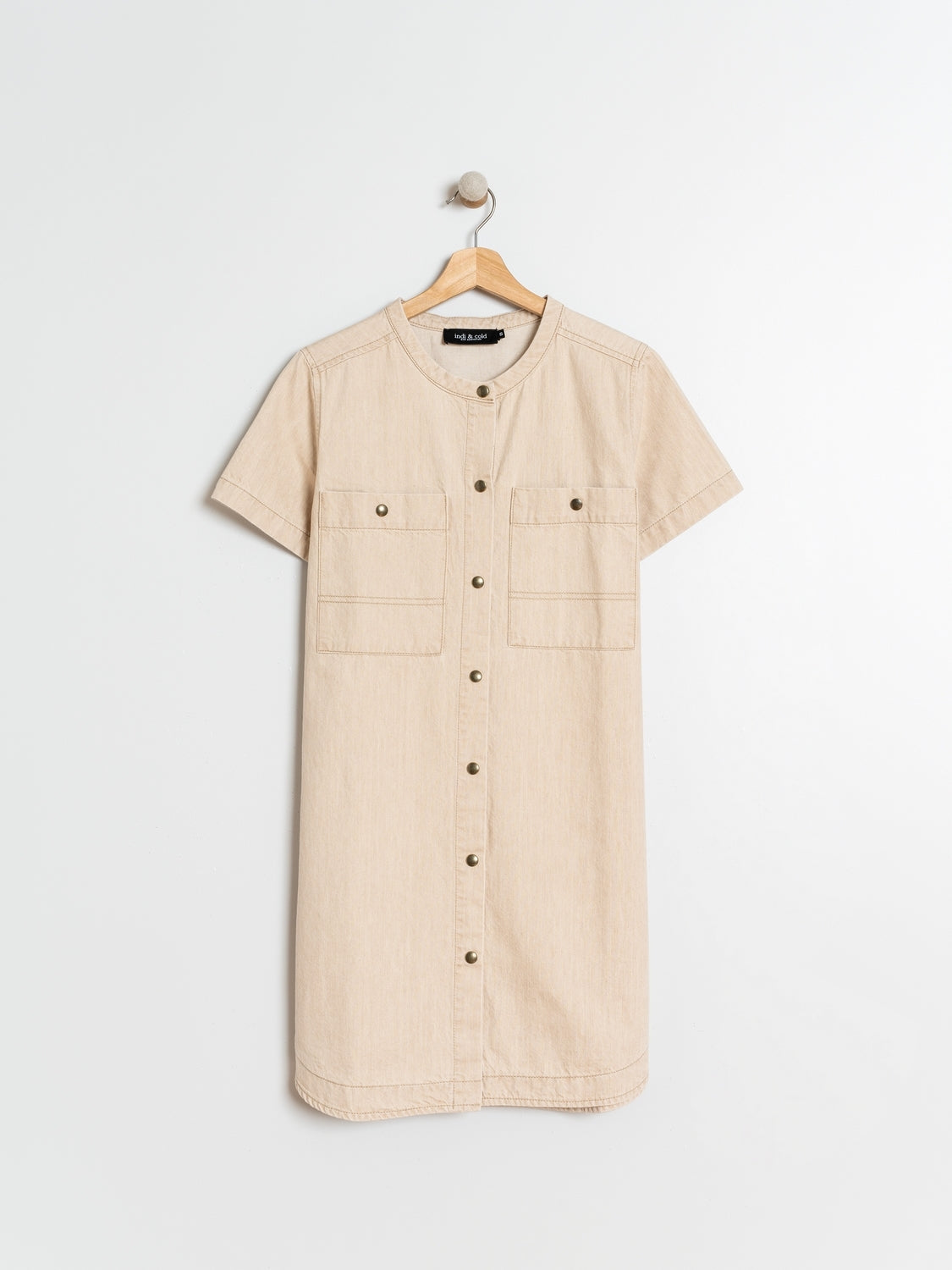 VESTIDO SARGA LISO