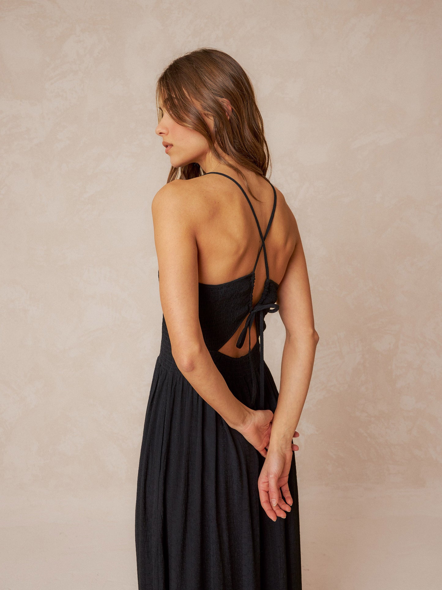 VESTIDO TIRANTE TEXTURA