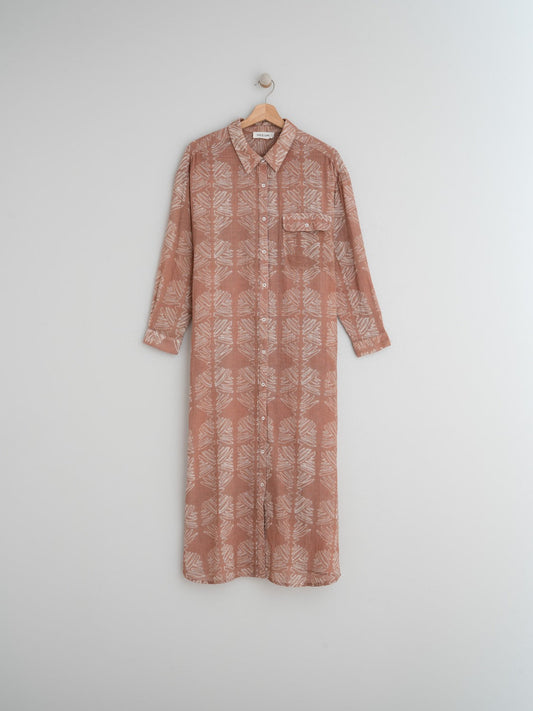 VESTIDO CAMISERO TEXTURA