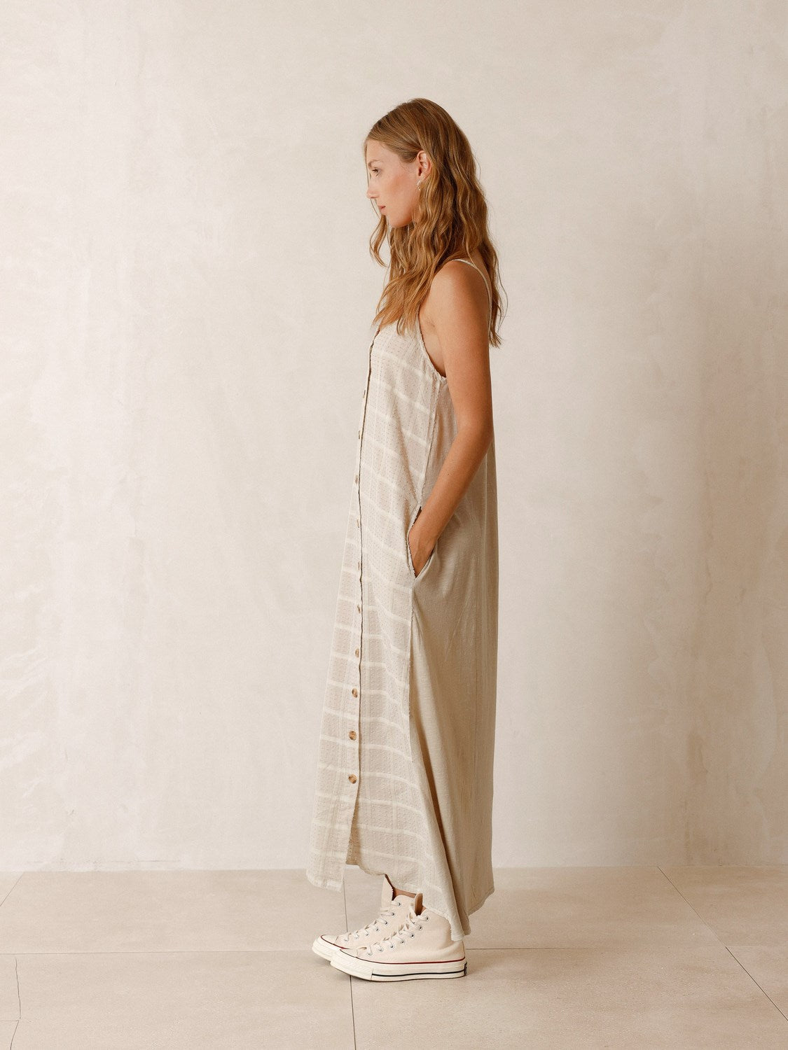 VESTIDO COMBINADO JAQUARD