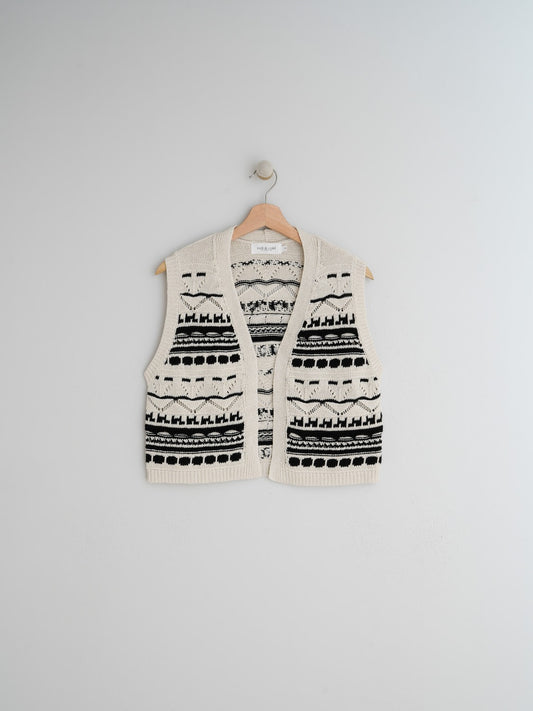 JAQUARD KNITTED VEST