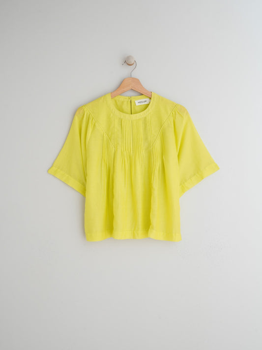 FLUO PLEATED BLOUSE