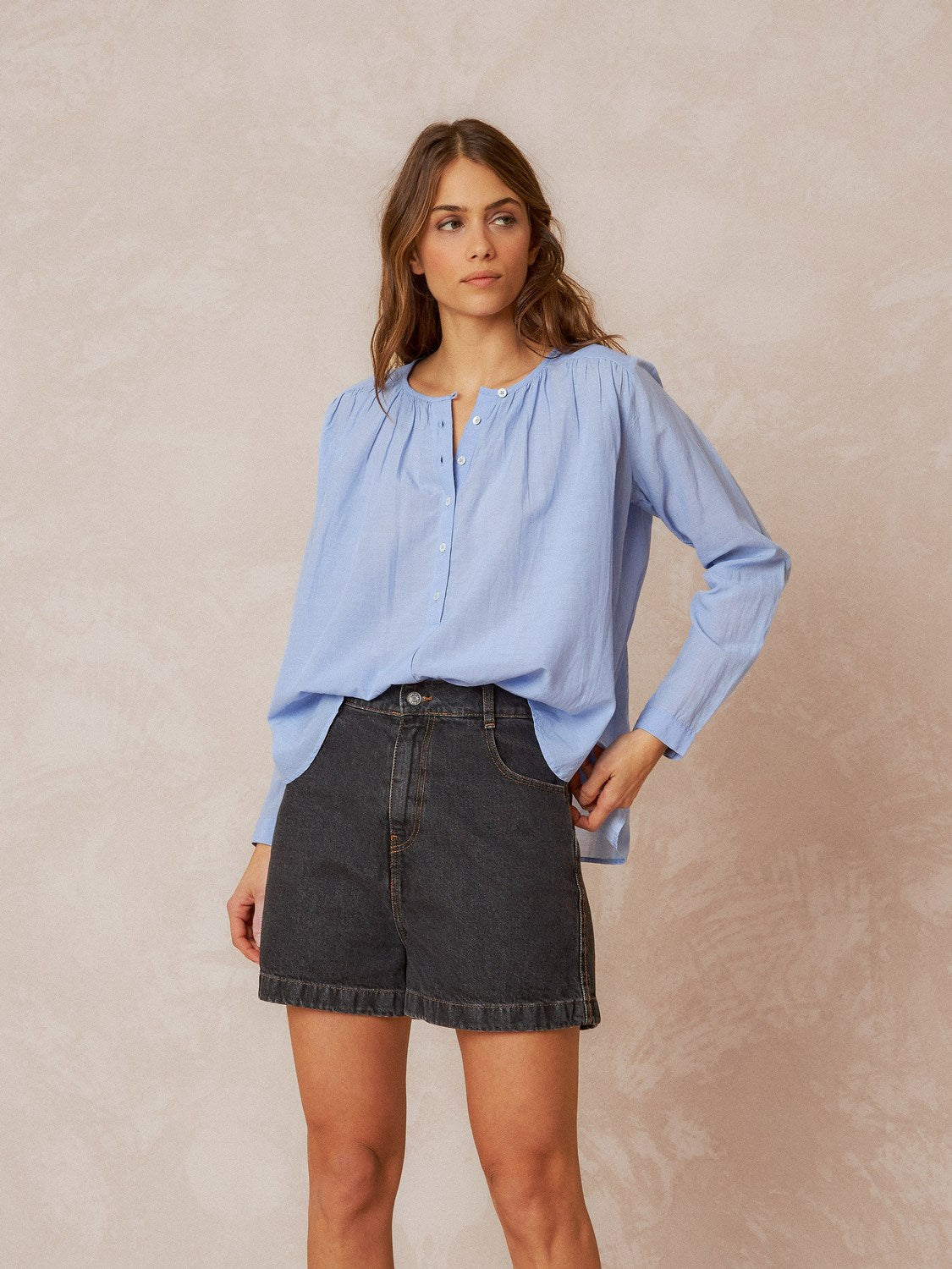 CHEMISE EN VOILE DE COTON