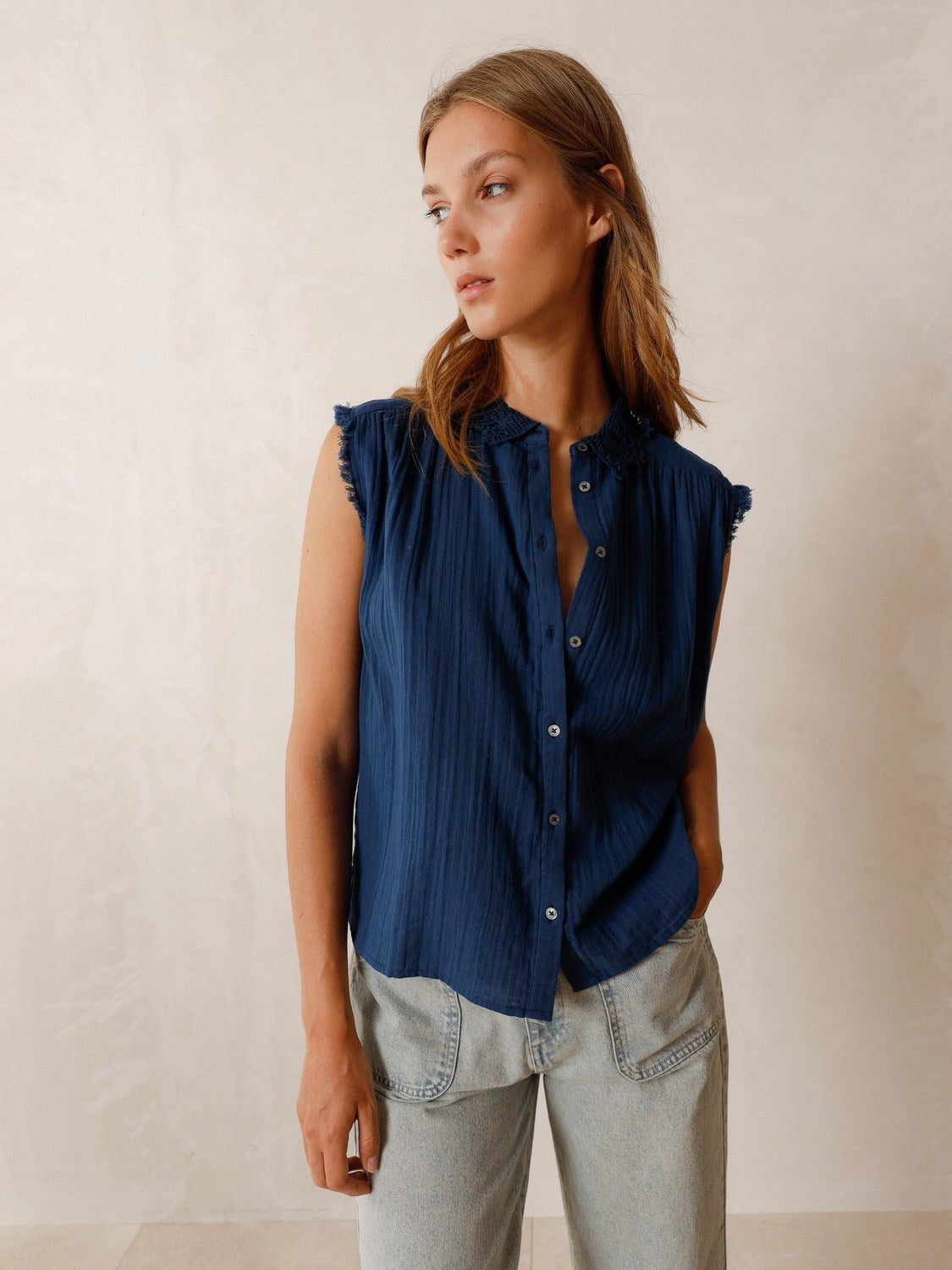 LORE FRAYED SHIRT