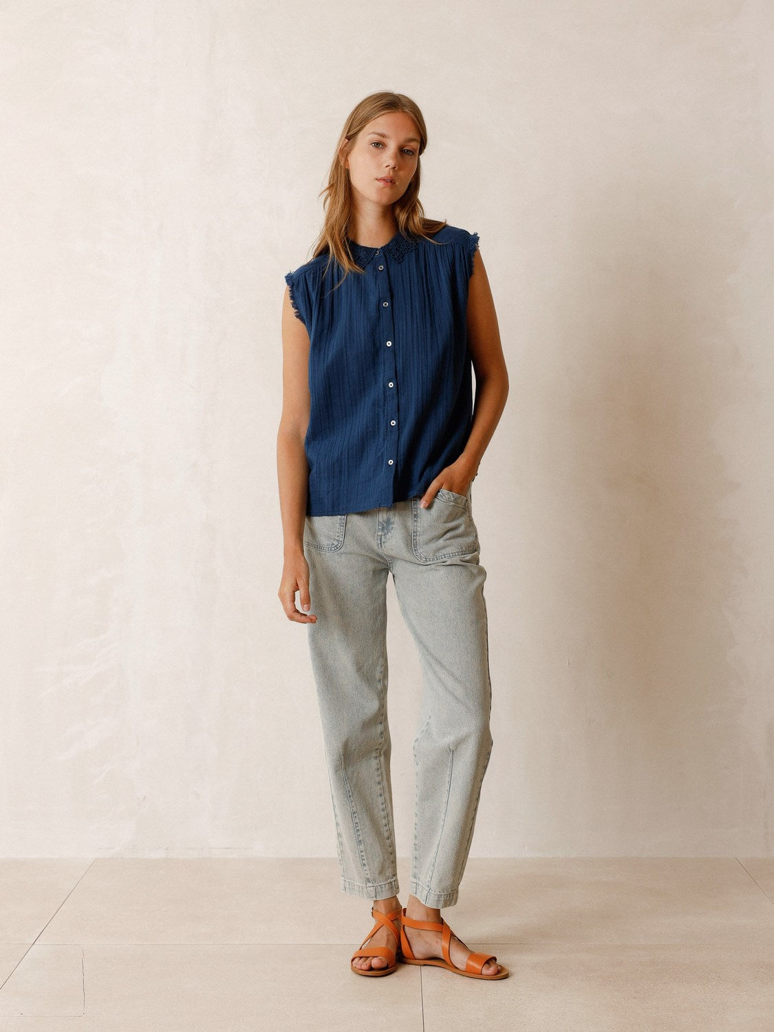LORE FRAYED SHIRT
