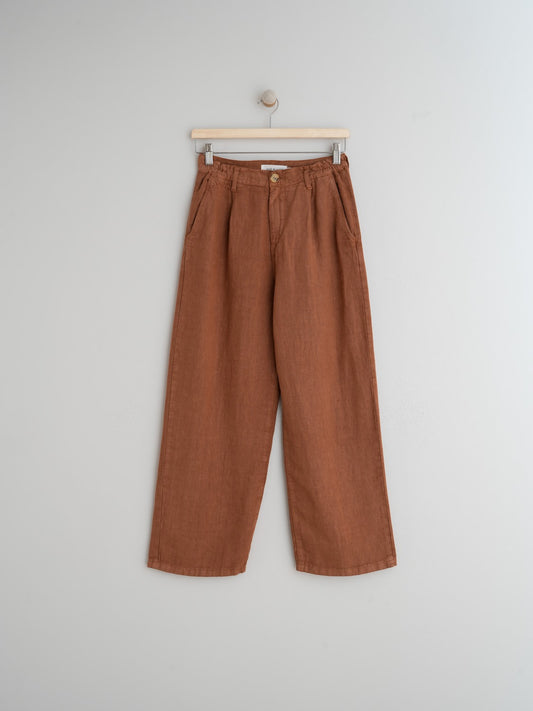 PANTALÓN CROP LINO