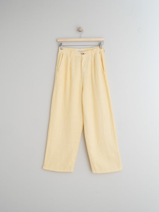 PANTALÓN CROP LINO