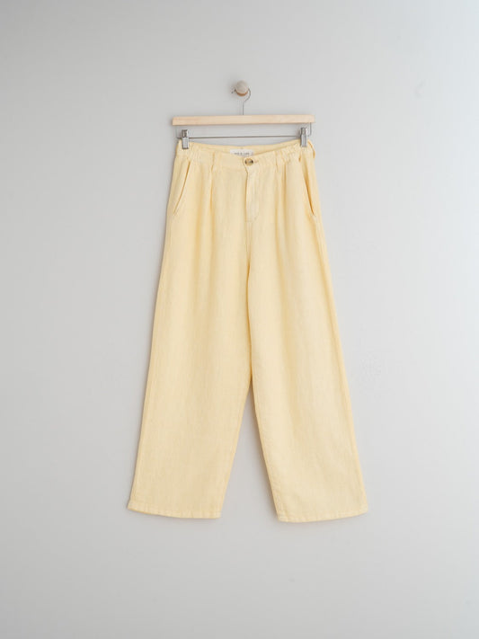 PANTALON COURT EN LIN